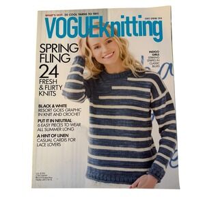 Vogue Knitting Magazine Early Spring 2016 Neutrals Linen Knitting Patterns Craft